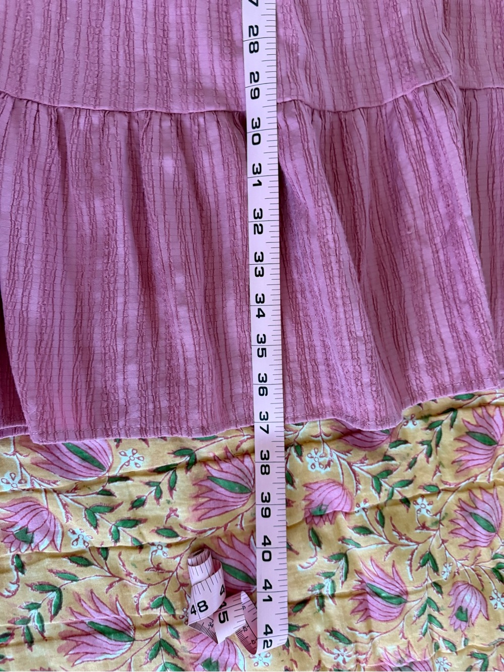 Emery Rose Women’s Dusty Rose Tiered Flow Boho V-Neck Dress Size Large - Picture 10 of 10